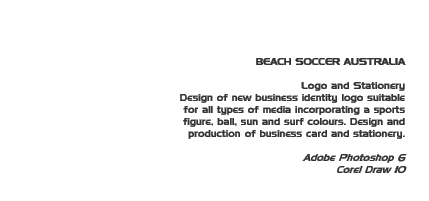 Job: Beach Soccer Australia logo and stationery 