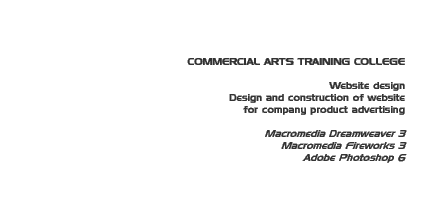 Job: Commercial Arts Training College - Apple Centre website