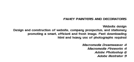 Job: Fahey Quality Painters and Decorators website 