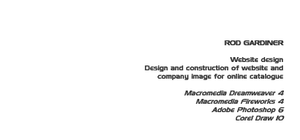 Job: Rod Gardiner website