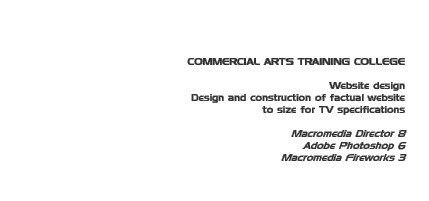Job: Commercial Arts Training College - Mars Mission website 