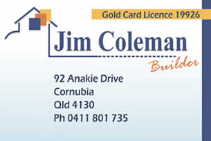 Jim Coleman business card image
