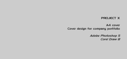 Job: Project X Urban Landscaping portfolio cover