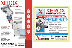 XEROX NEC Business Centre advertising images