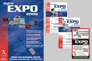 XEROX NEC Business Centre Open Day advertisiing images